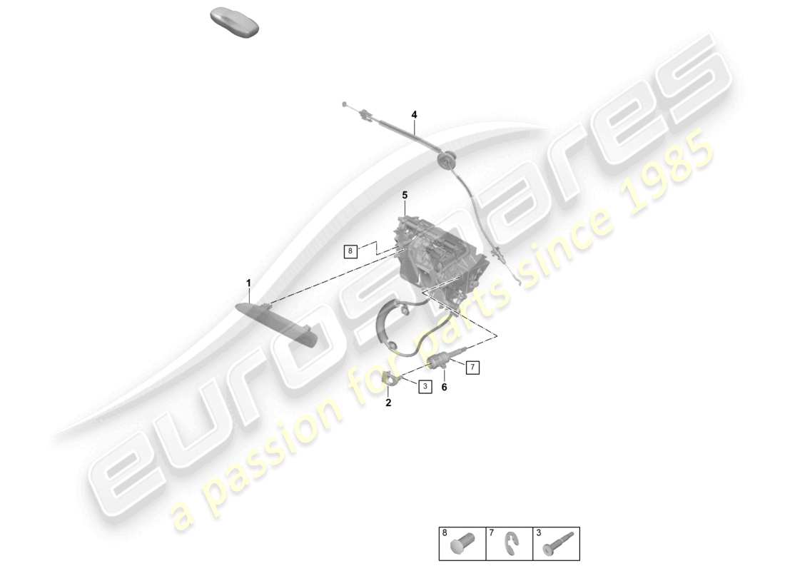 a part diagram from the porsche 2025 (992-2 gt3) parts catalogue