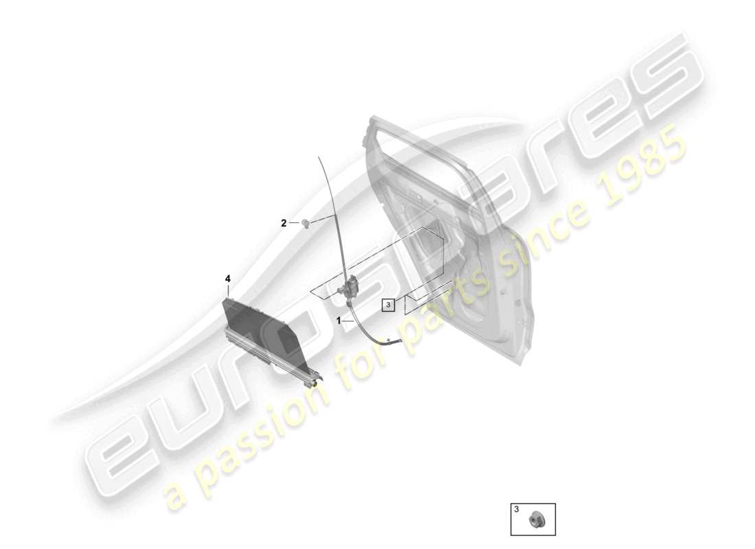 a part diagram from the porsche 2024 (cayenne e3 9ya/9yb) parts catalogue