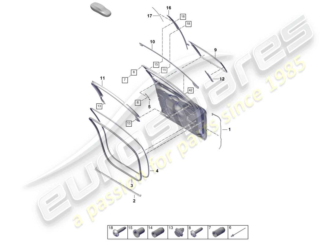 a part diagram from the porsche 2026 (panamera 976) parts catalogue