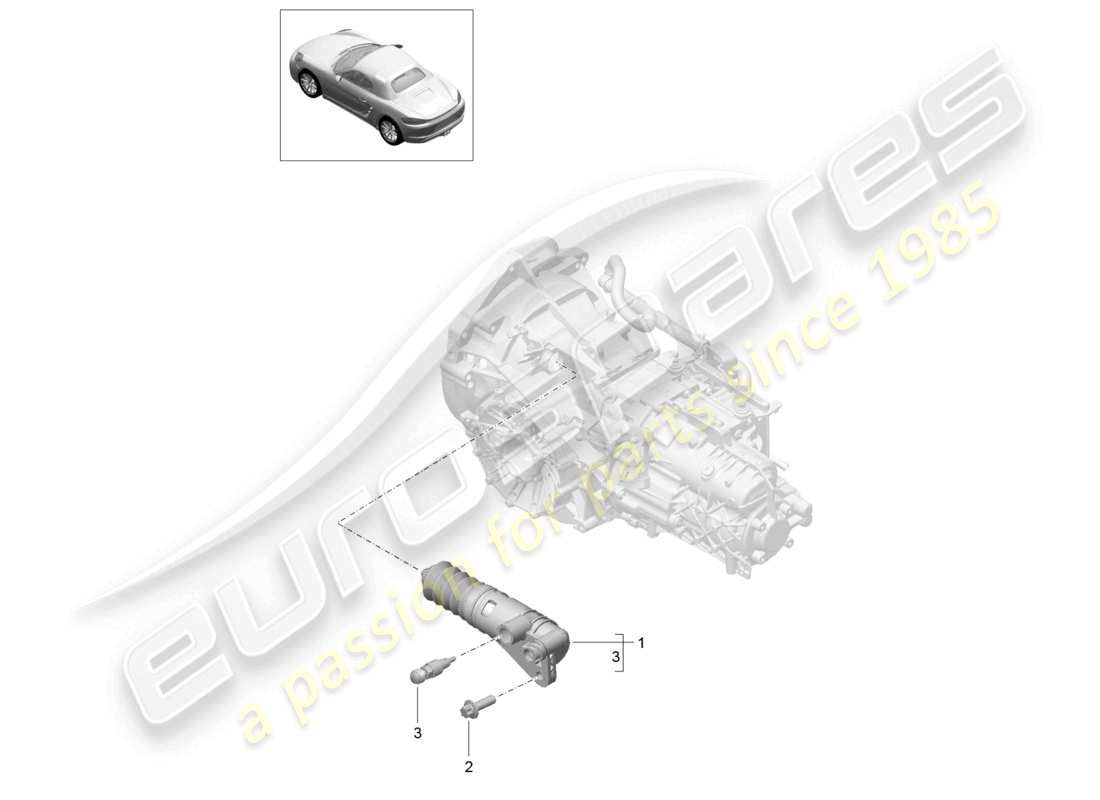 a part diagram from the porsche 2026 (718 boxster) parts catalogue