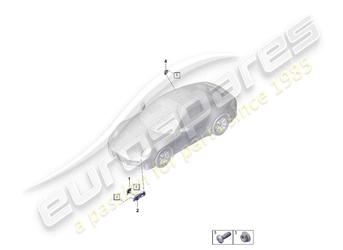 VIEW PARTS DIAGRAMS FROM THE PORSCHE 992 PARTS CATALOGUE a part diagram from the porsche 992 parts catalogue