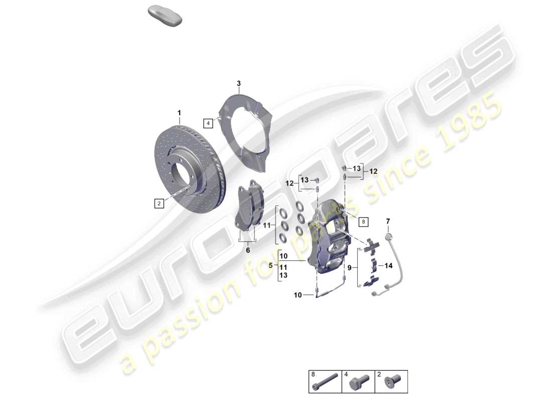 a part diagram from the porsche 2025 (992-2) parts catalogue