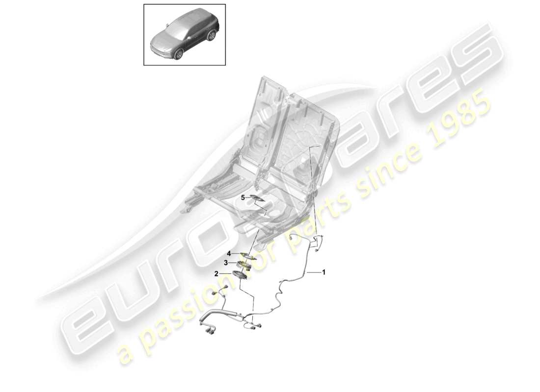 a part diagram from the porsche 2024 (cayenne e3 9ya/9yb) parts catalogue