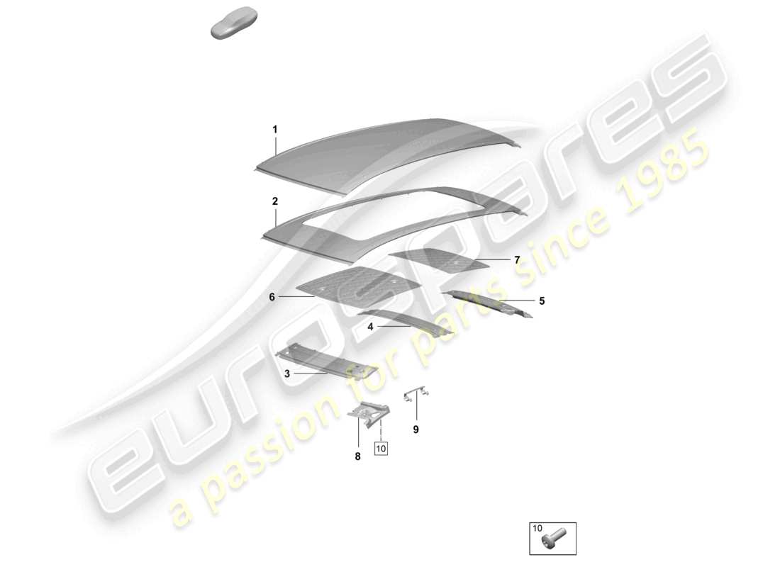 a part diagram from the porsche macan parts catalogue