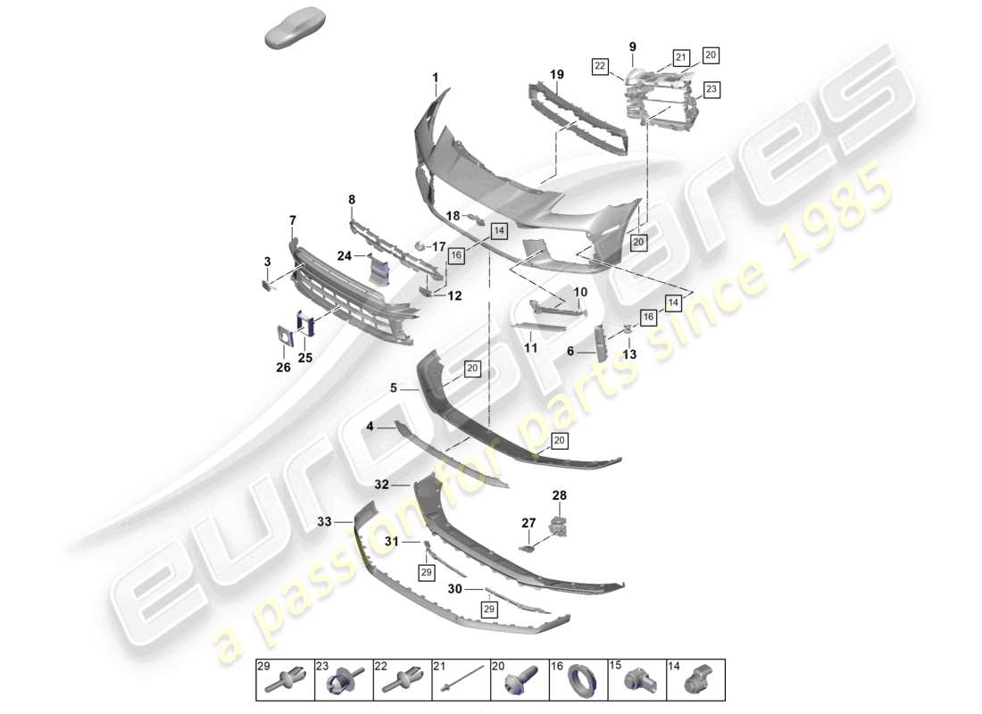 a part diagram from the porsche 2026 (panamera 976) parts catalogue