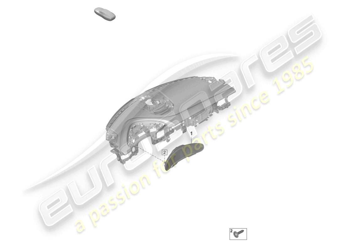a part diagram from the porsche taycan parts catalogue