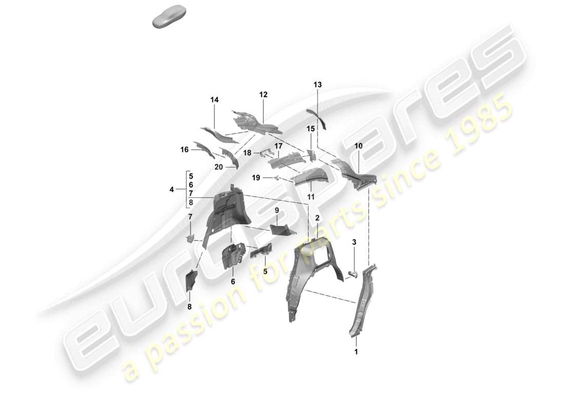part diagram containing part number 95c809236 ygrv