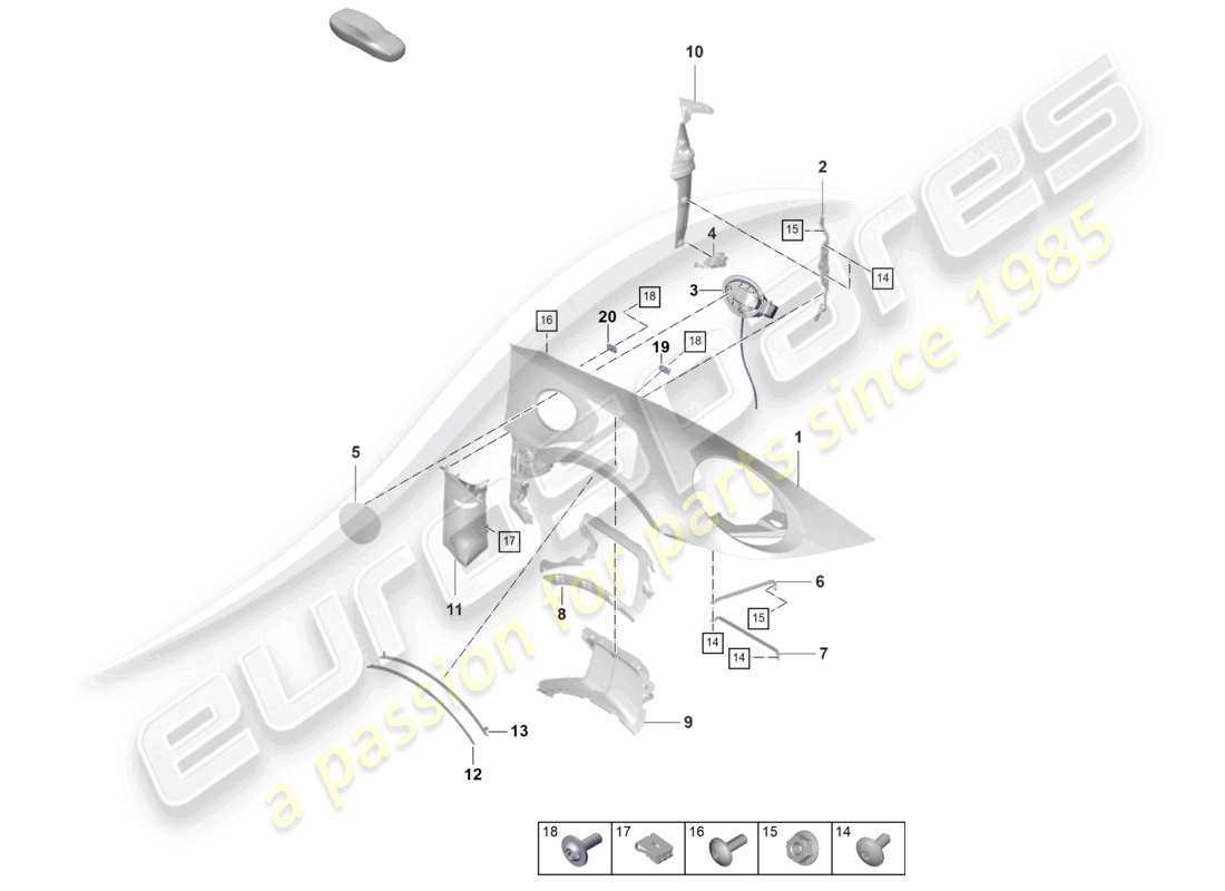 part diagram containing part number 9gt807837a g2x