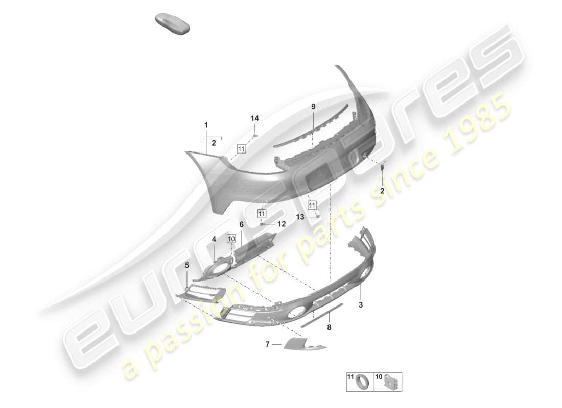 a part diagram from the porsche 2024 (992-1) parts catalogue