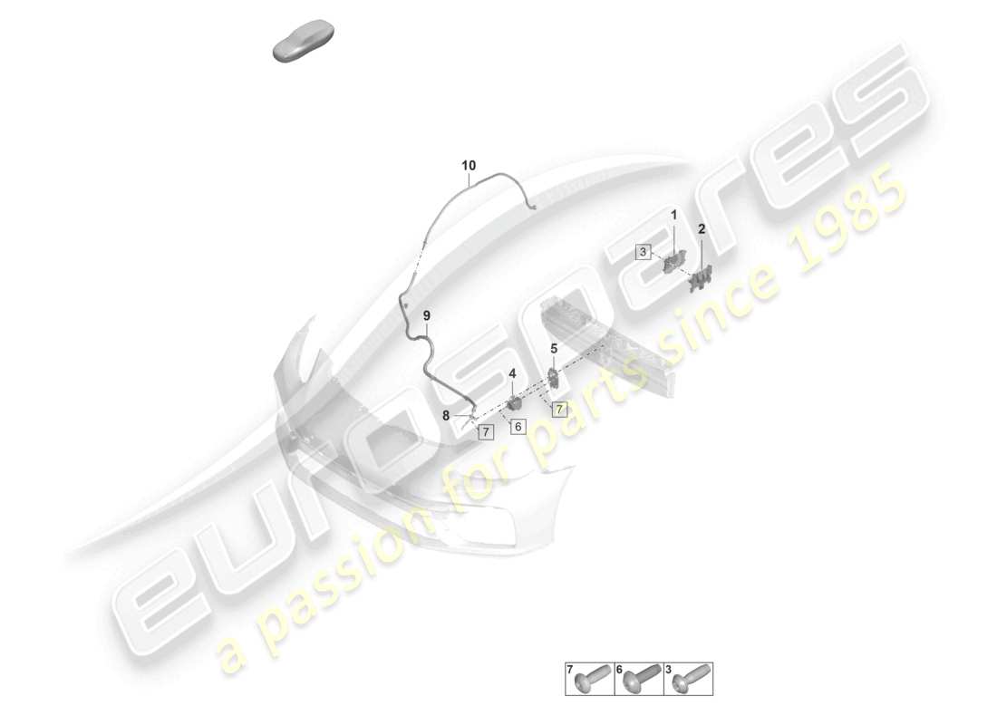 a part diagram from the porsche 2024 (panamera 971-2) parts catalogue