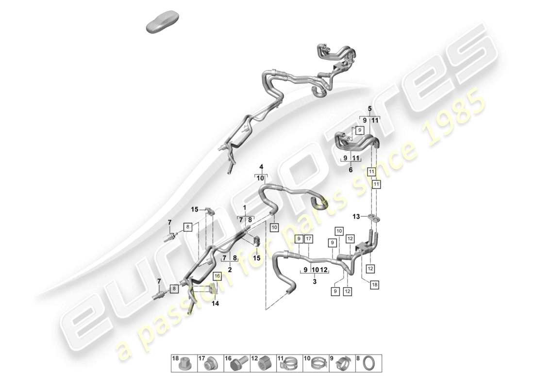 a part diagram from the porsche 2021 (panamera 971-2) parts catalogue