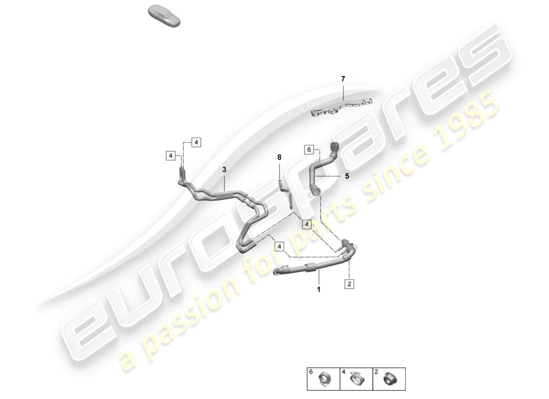 a part diagram from the porsche macan parts catalogue
