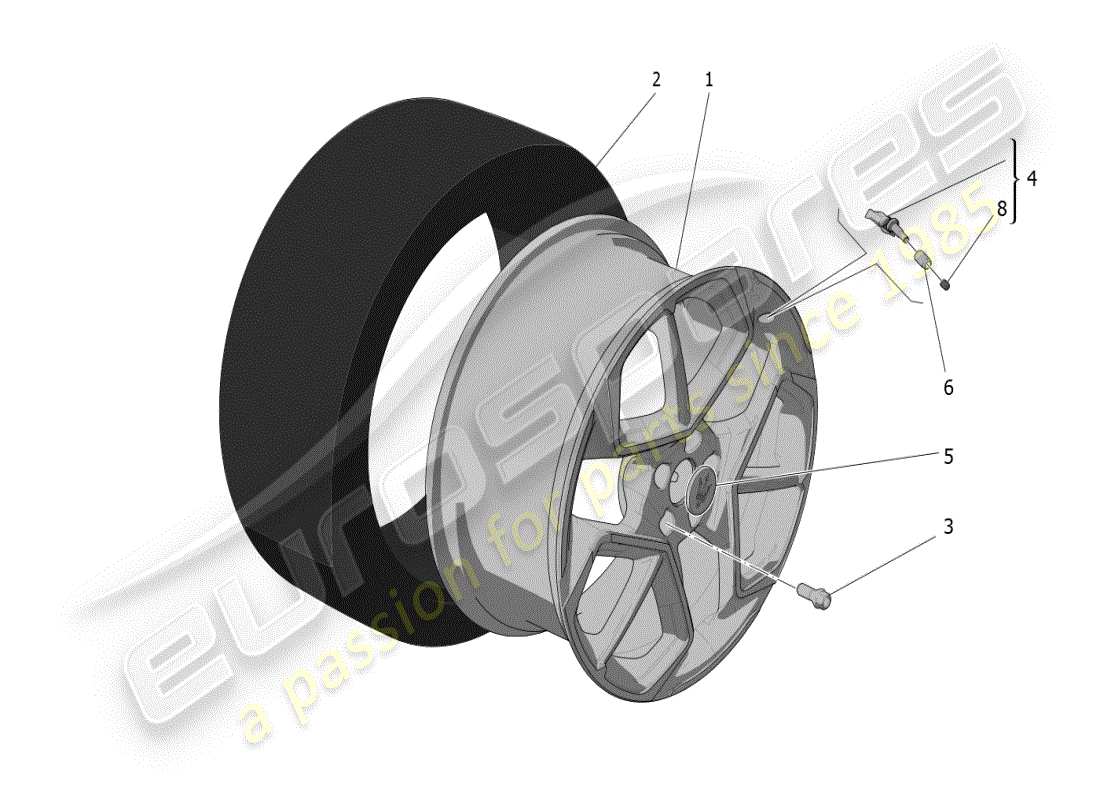 a part diagram from the maserati mc20 parts catalogue