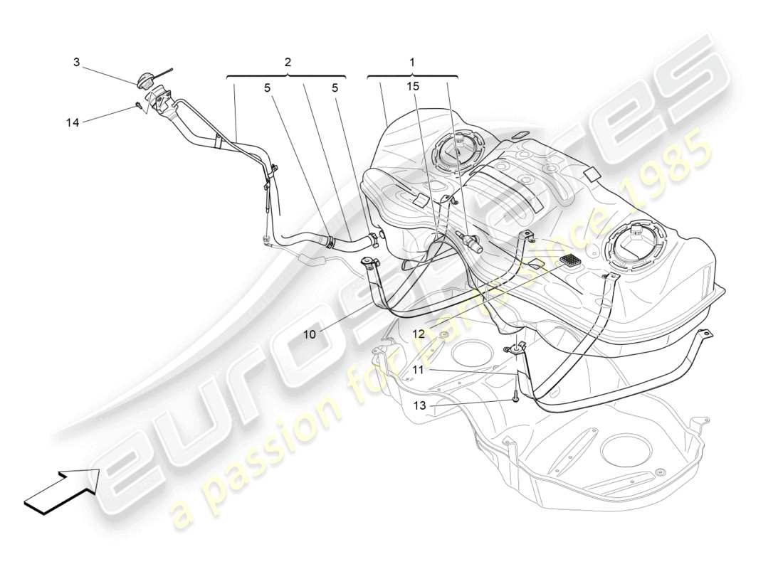 a part diagram from the Maserati Levante Trofeo (2020) parts catalogue