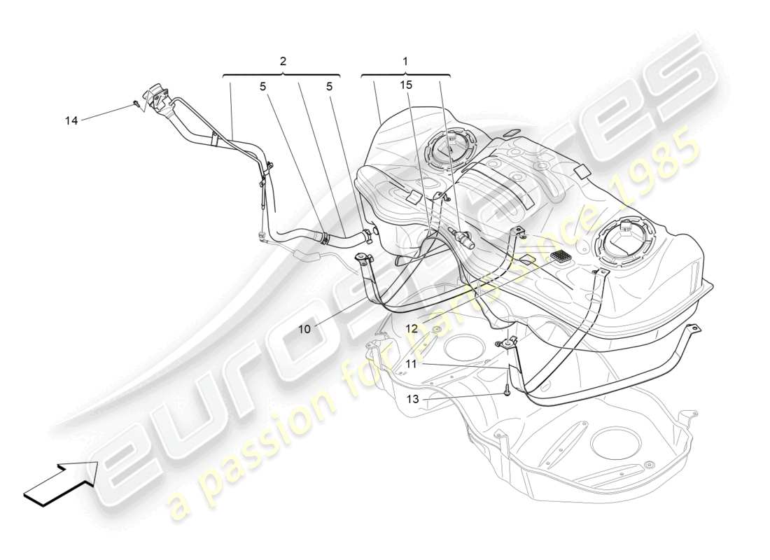 a part diagram from the maserati levante parts catalogue