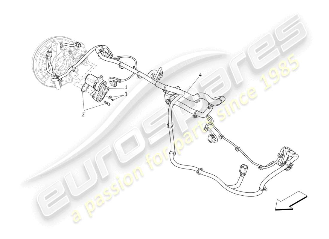 a part diagram from the maserati levante trofeo (2020) parts catalogue