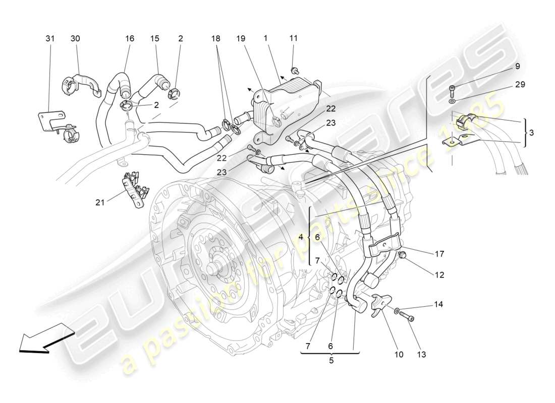 a part diagram from the maserati levante parts catalogue