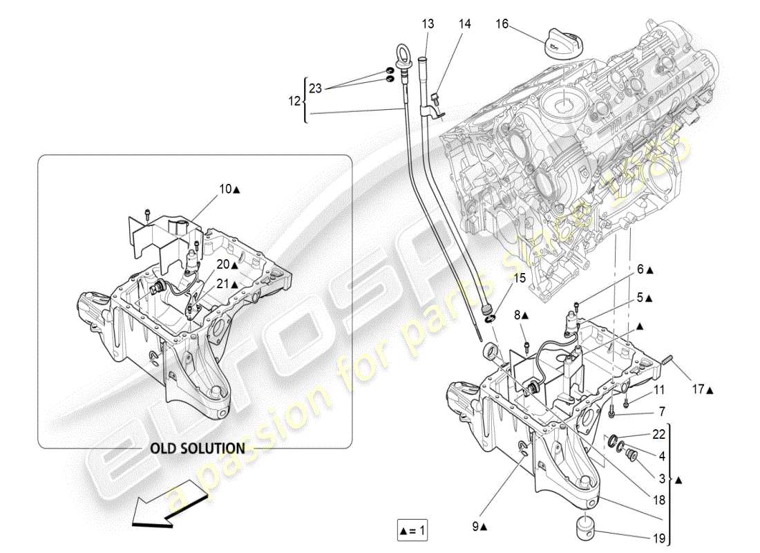 a part diagram from the maserati ghibli (2020) parts catalogue