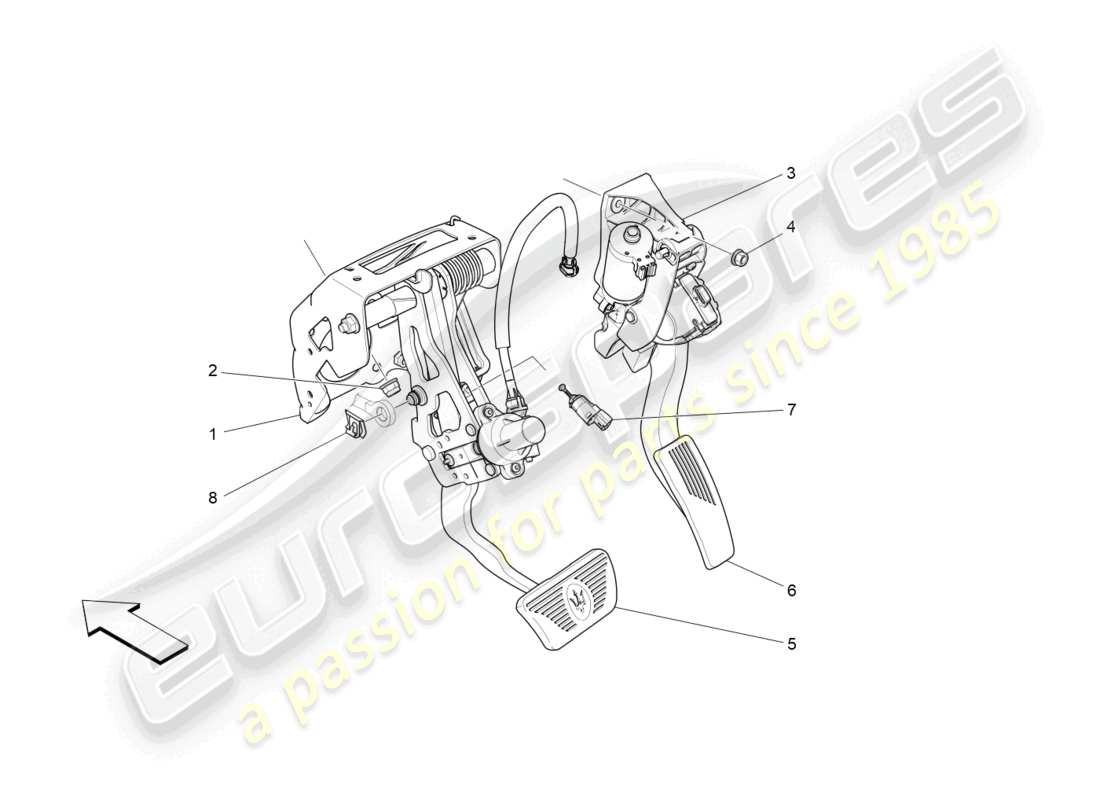 a part diagram from the maserati levante parts catalogue