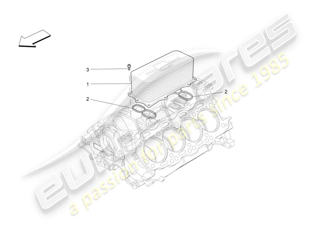 a part diagram from the maserati levante gts (2020) parts catalogue
