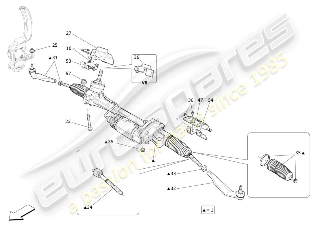a part diagram from the maserati levante parts catalogue