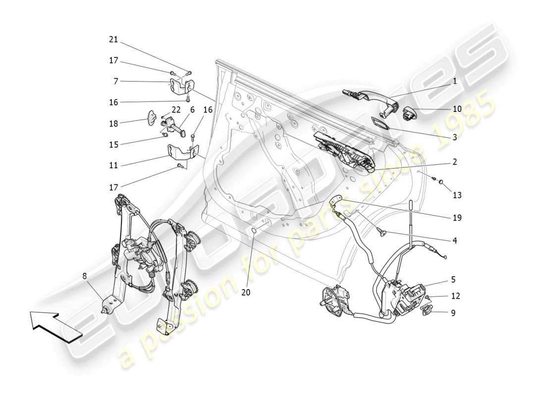 a part diagram from the maserati levante modena s (2022) parts catalogue