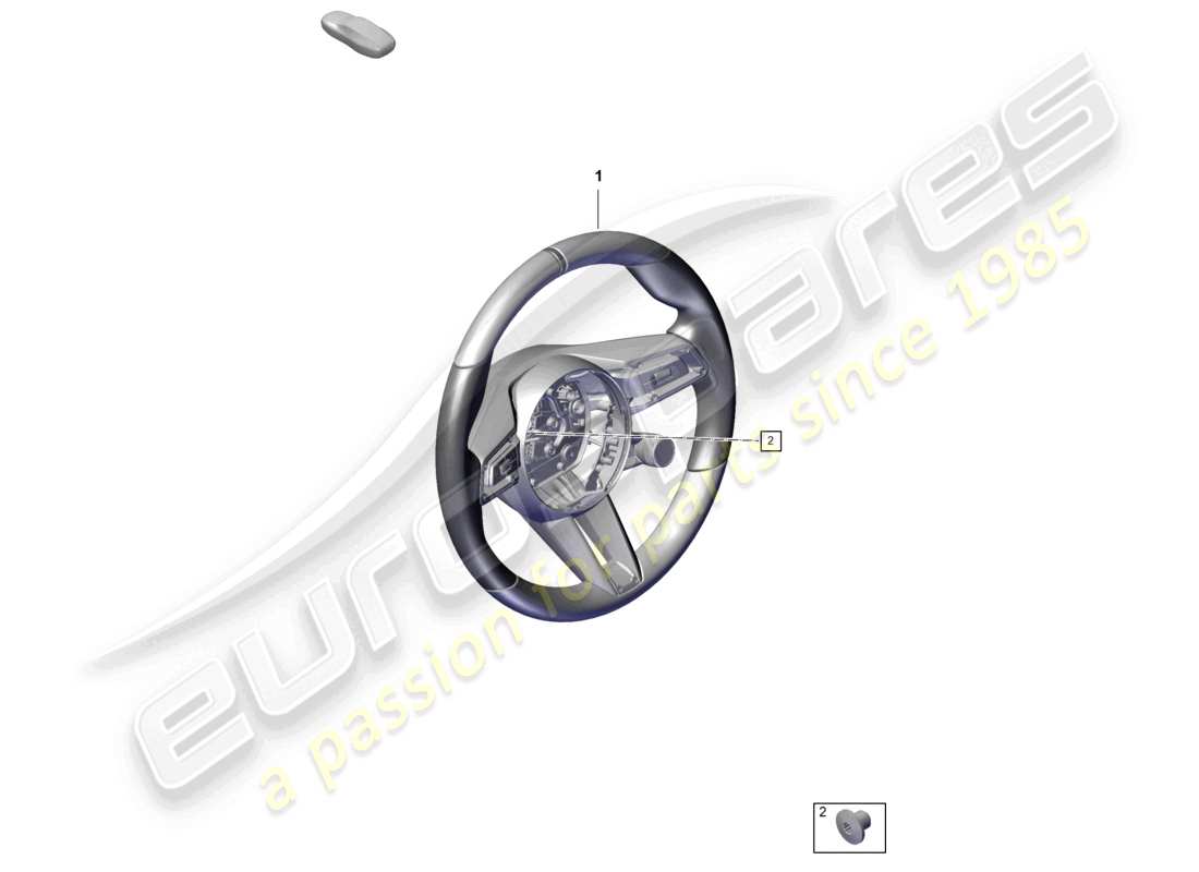 porsche 2023 (992-1 turbo / s) multifunction steering wheel for manual gearbox sport parts diagram