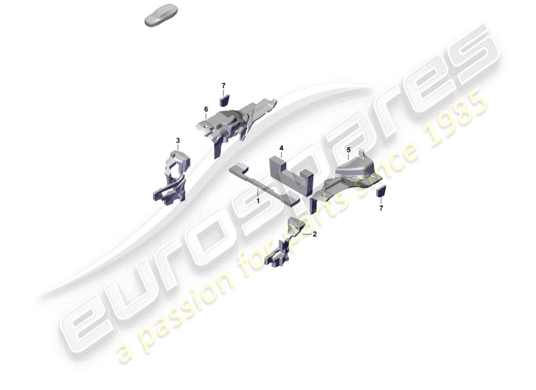 porsche 2025 (992-2) sound absorber damping body parts diagram