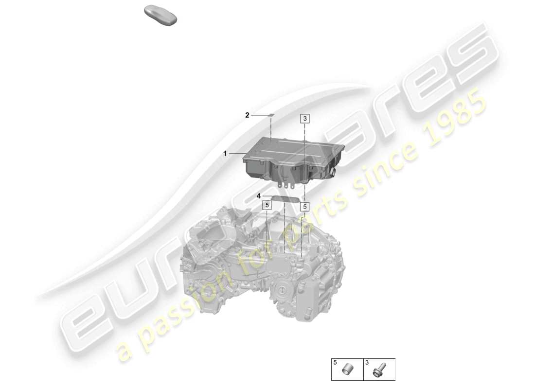 porsche 2026 (macan-e) power and control electronics- macan 4 for electric drive macan individual parts rear axle part diagram