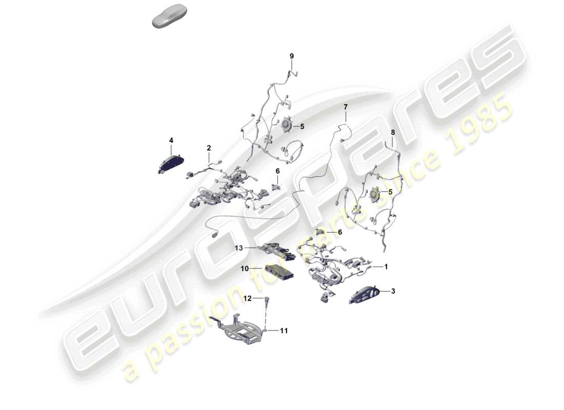 porsche 2024 (cayenne e3 pa) electrics sports seat part diagram
