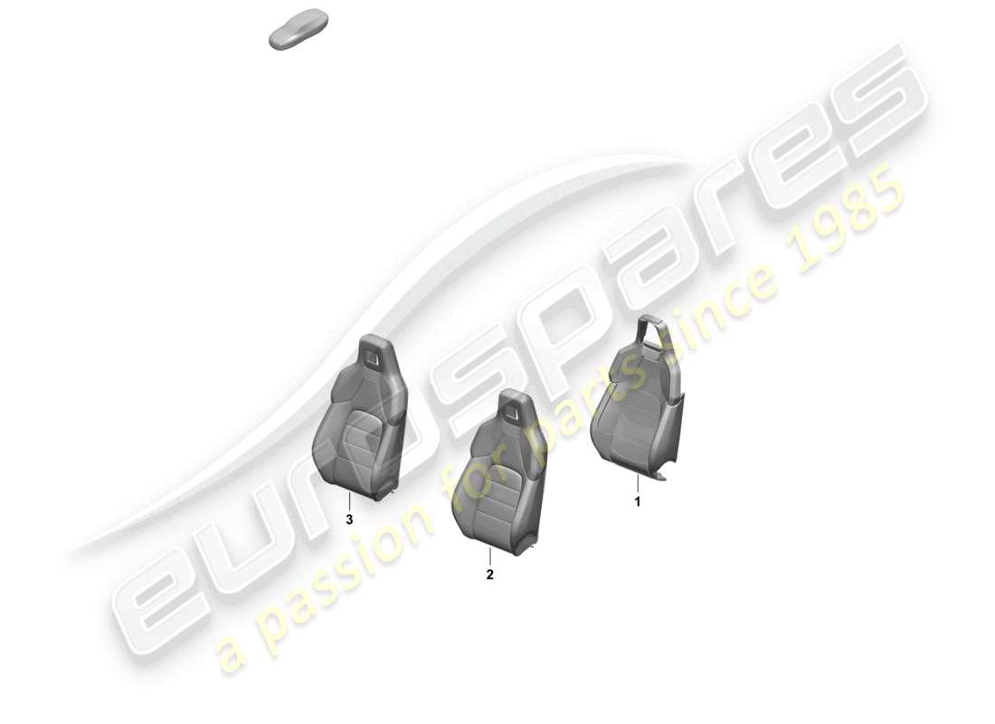 porsche 2026 (macan-e) foam part backrest cover comfort seat part diagram