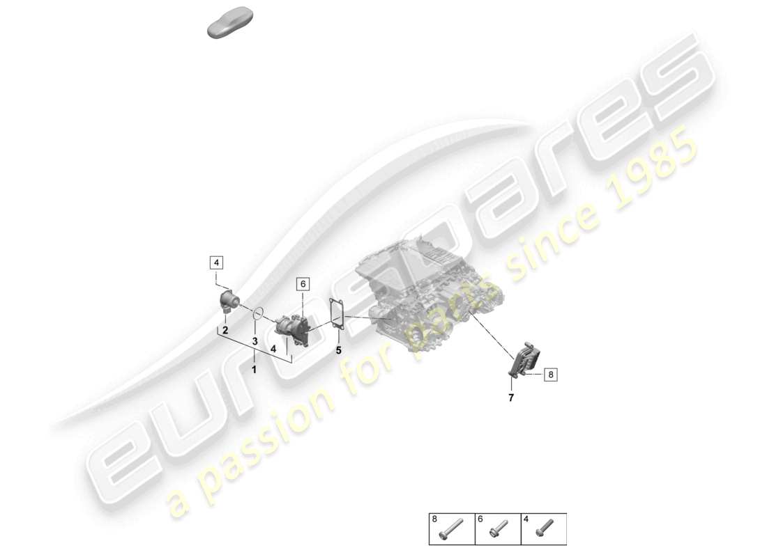 porsche 2026 (macan-e) servomotor for controlled axle differential part diagram
