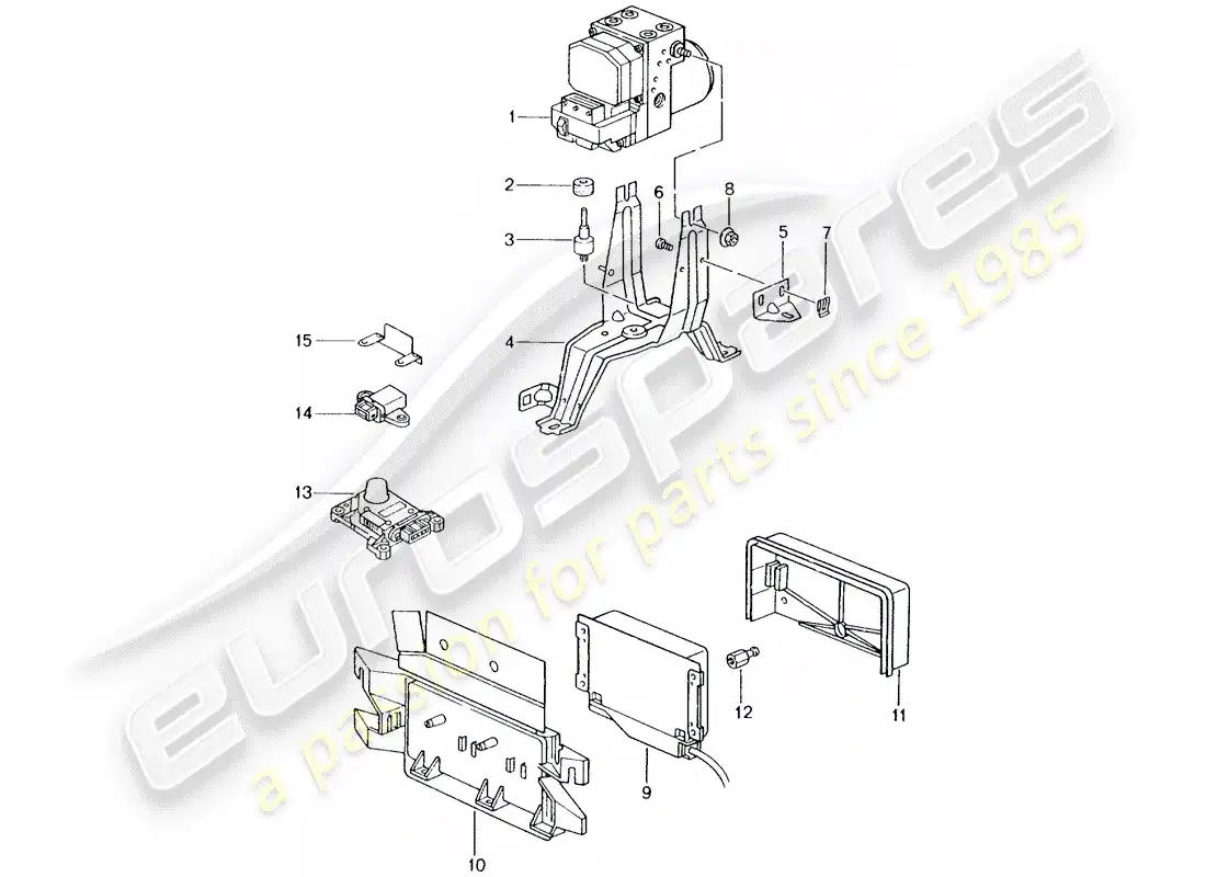 a part diagram from the porsche 996 parts catalogue
