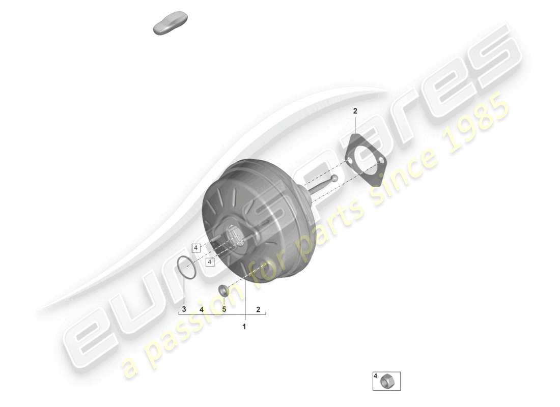 porsche 2023 (panamera 971-2) brake servo parts diagram