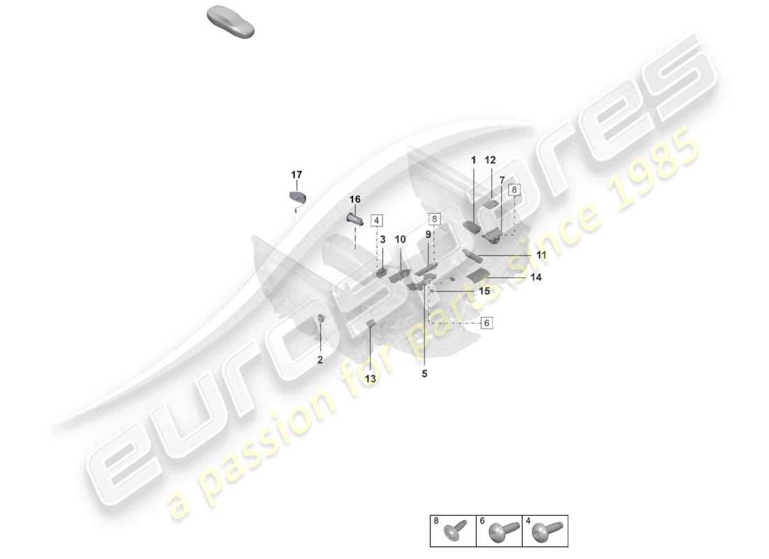 porsche 2024 (992-2 turbo / s) switch socket part diagram