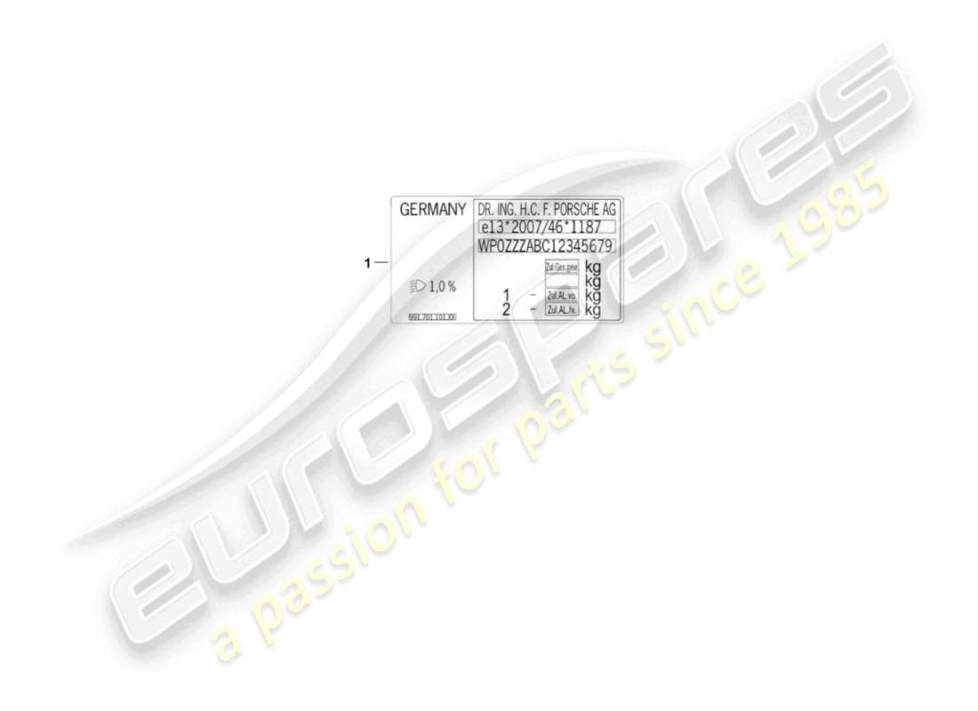 porsche 2022 (718 boxster spyder) signs/notices d >>- mj 2021 parts diagram