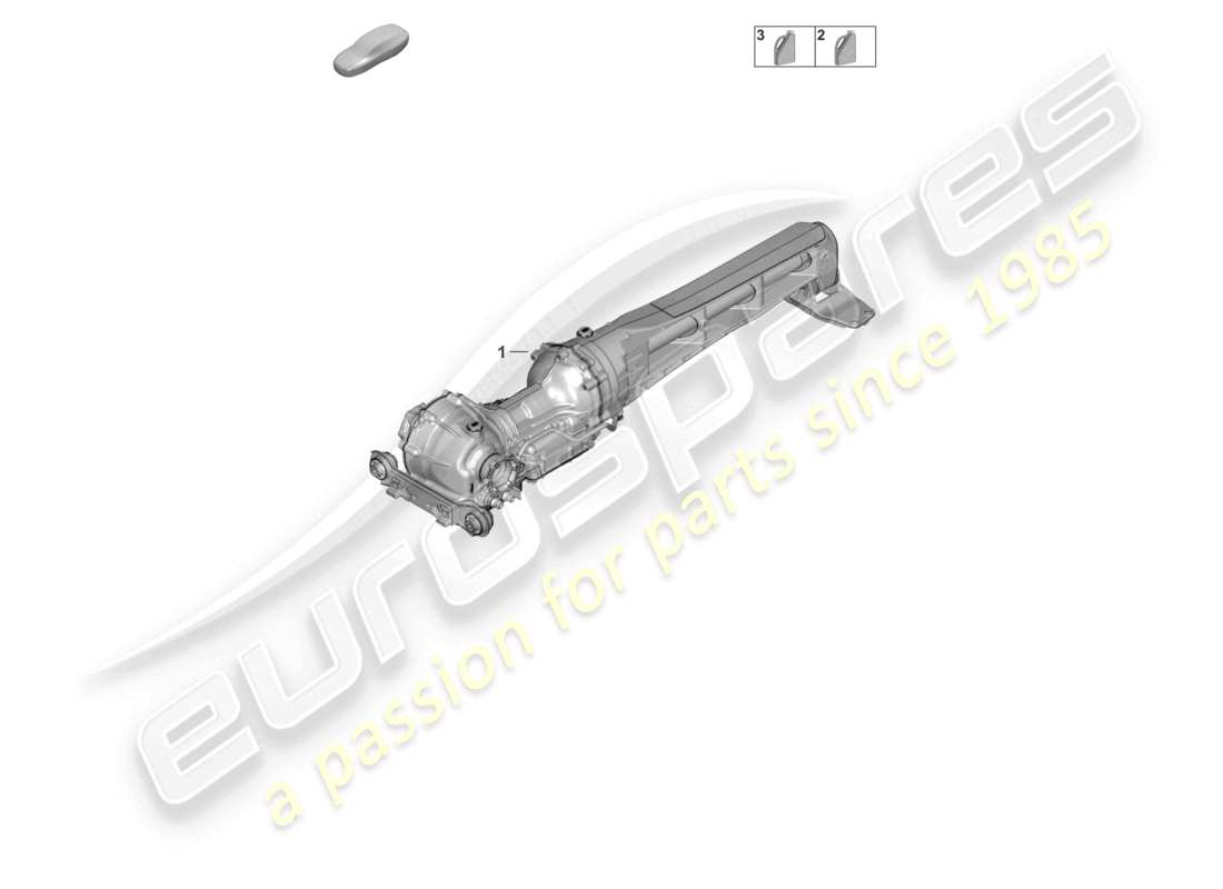 porsche 2026 (992-2 turbo / s) front axle differential transmission fluid parts diagram