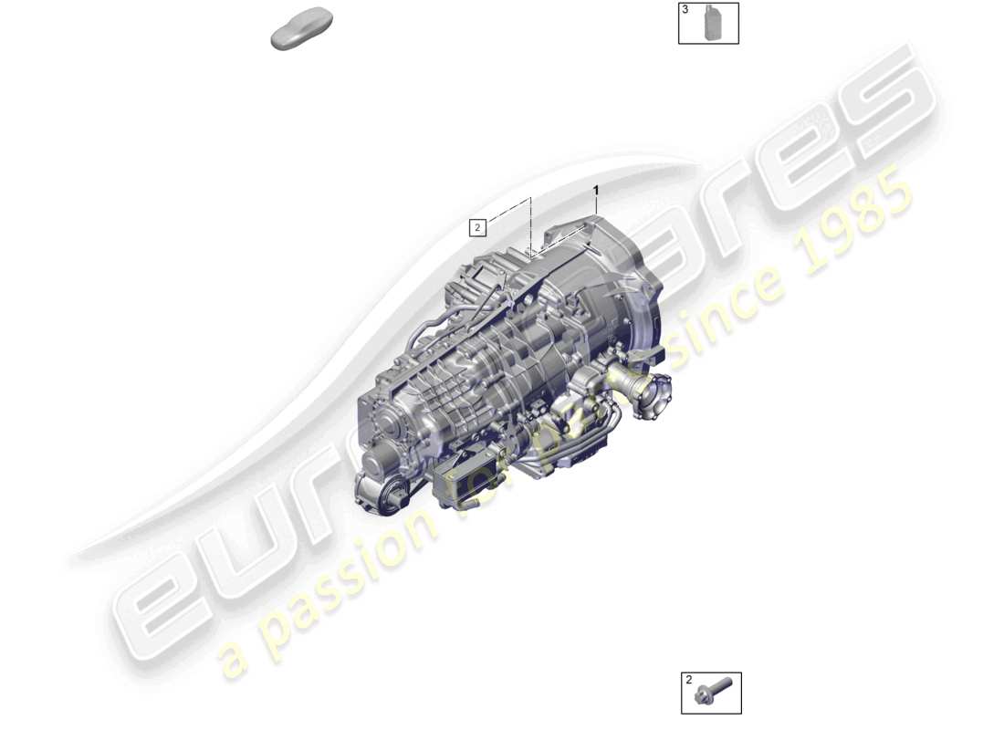 porsche 2025 (992-1 gt3/rs/st) 7-speed dual clutch gearbox - pdk - transmission fluid parts diagram