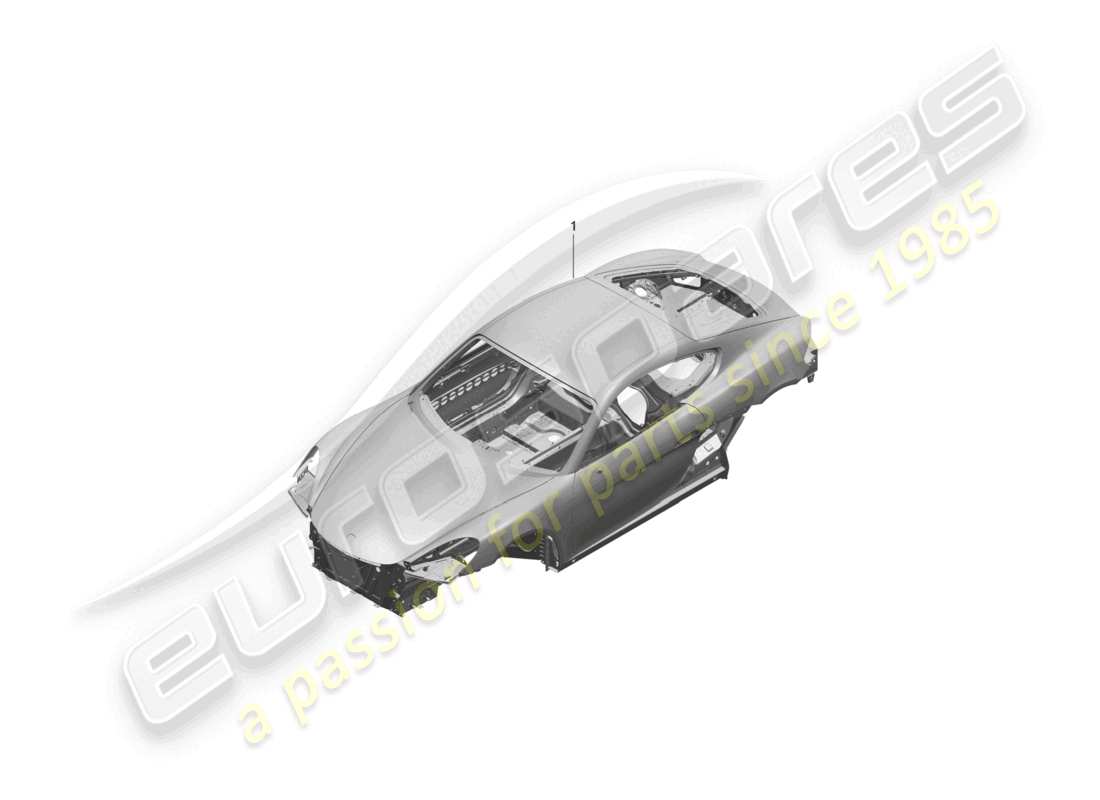 porsche 2026 (718 cayman) car body parts diagram