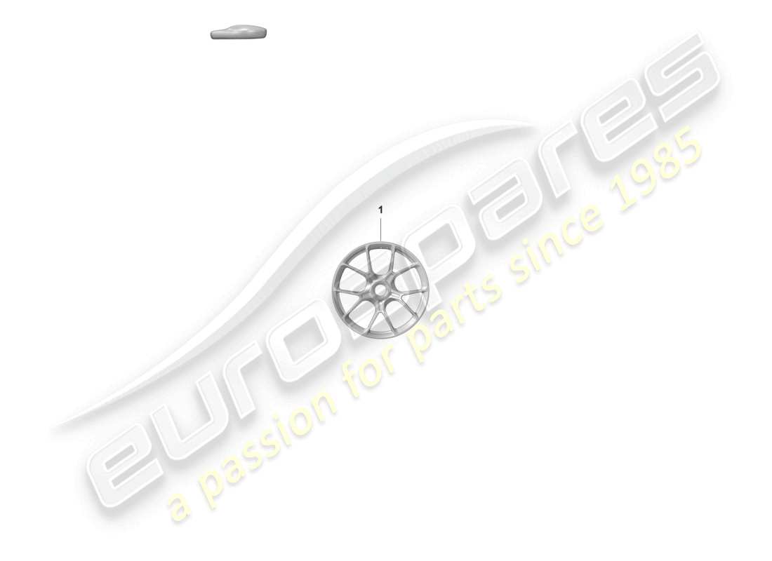 porsche 2023 (992-1 gt3/rs/st) alloy wheel central locking parts diagram