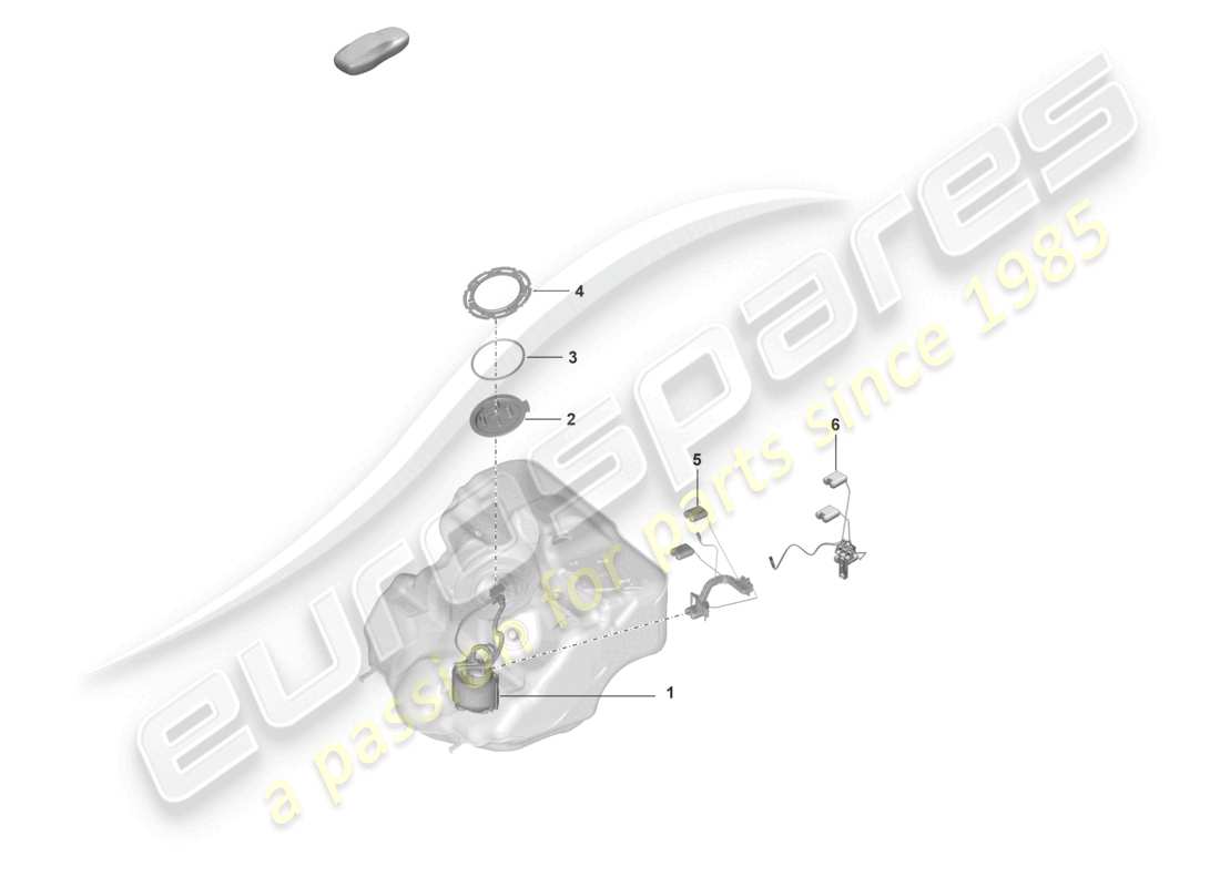 porsche 2022 (992-1 gt3/rs/st) fuel pump sender for fuel gauge parts diagram