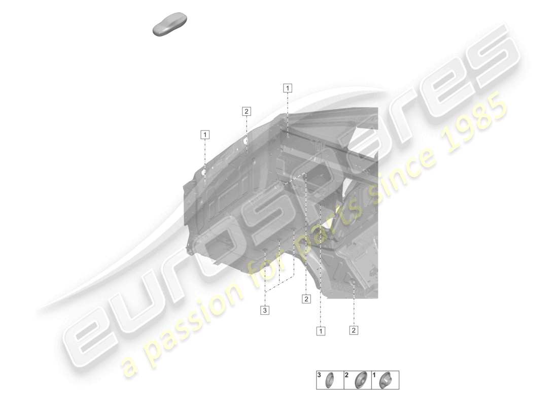 porsche 2023 (992-1) plugs for body front car body front end parts diagram