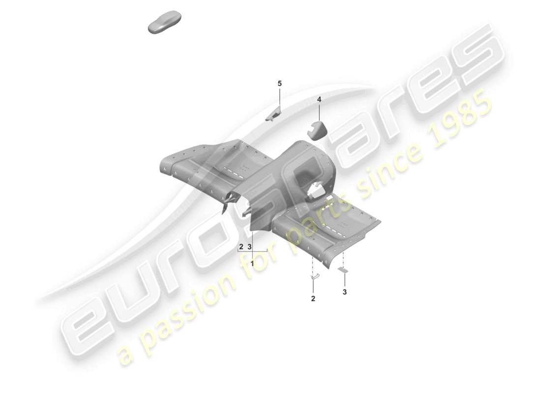 porsche 2025 (992-2) seat frame parts diagram