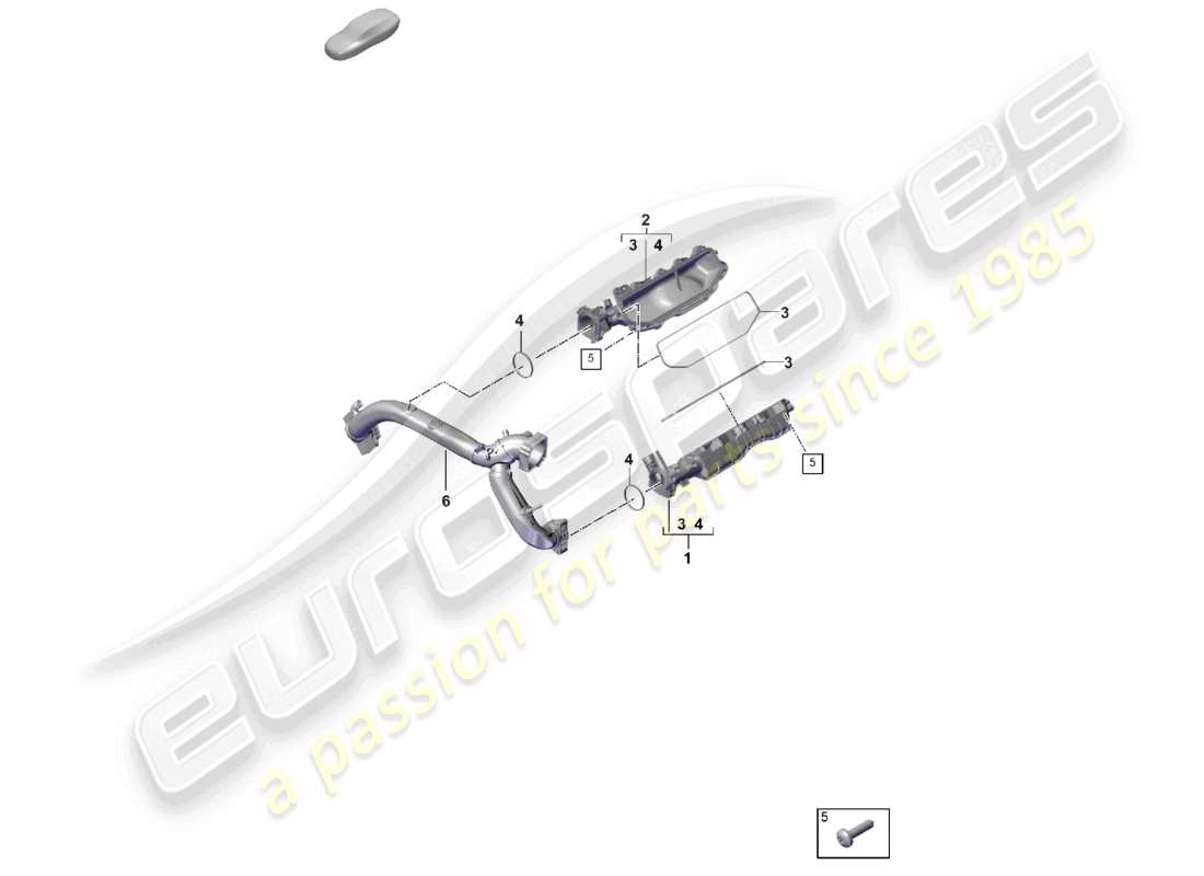porsche 2024 (cayenne e3 pa) intake manifold part diagram