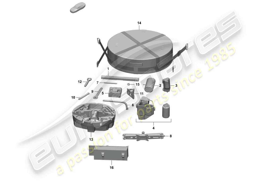 porsche 2026 (macan-e) vehicle tools part diagram