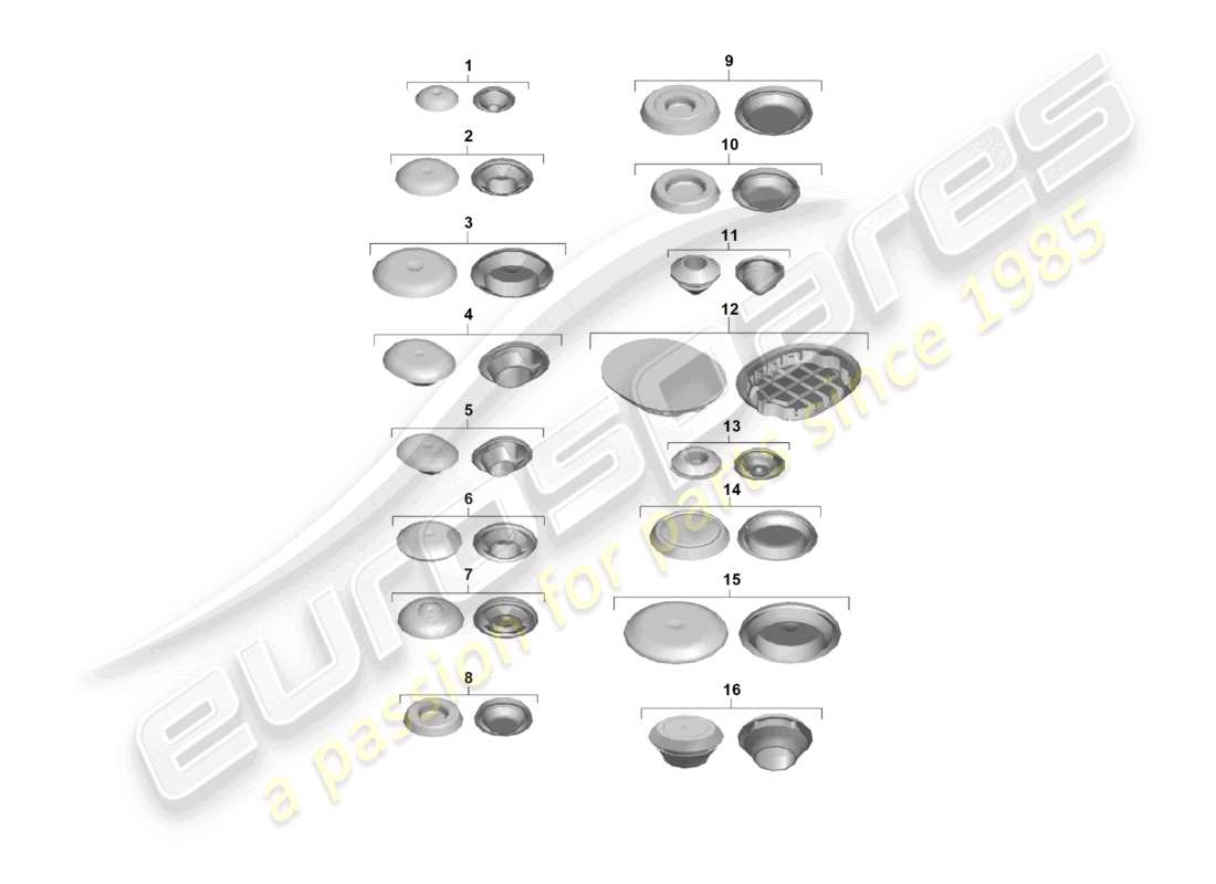 porsche 2023 (718 boxster spyder) bungs parts diagram