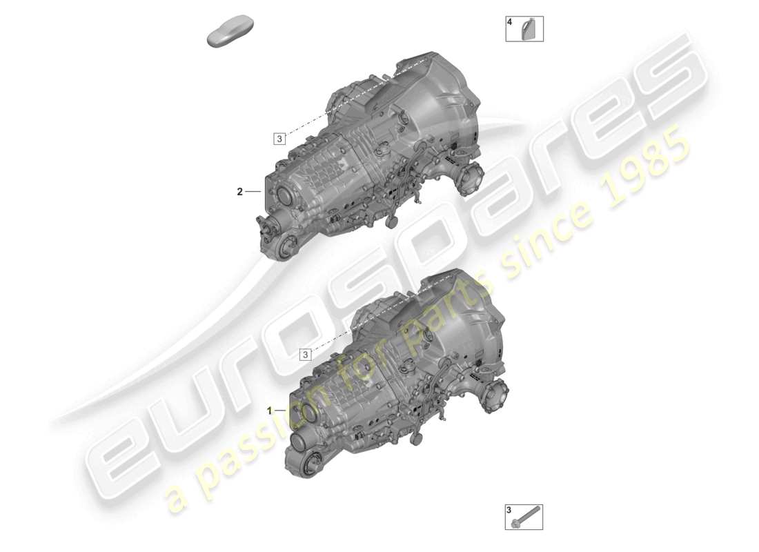 porsche 2023 (992-1) manual gearbox transmission fluid parts diagram