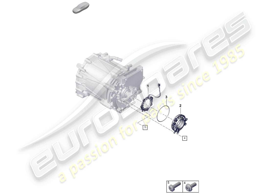 porsche 2020 (taycan 9j1-1) traction motor for elec. drive front axle sensors part diagram