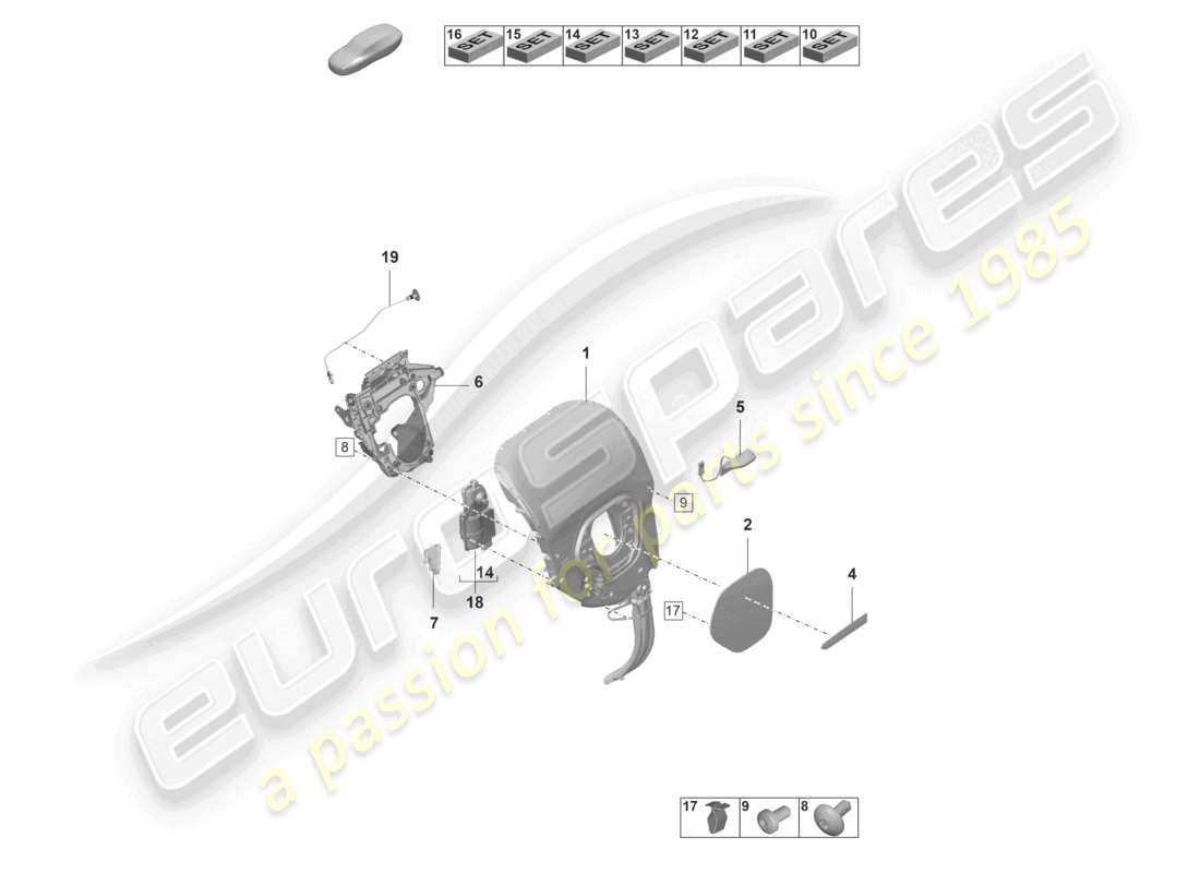 porsche 2020 (taycan 9j1-1) dropsides electric part diagram