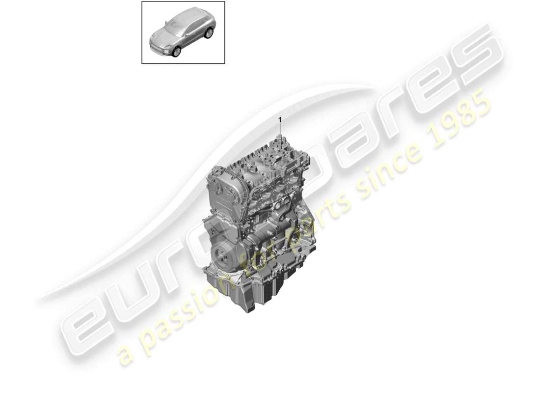 porsche 2024 (macan) base engine part diagram